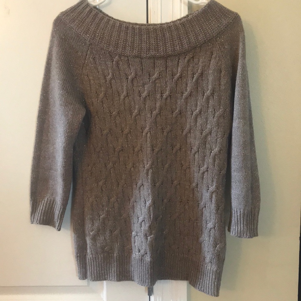NY & Company Taupe sweater.